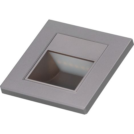 Lampe LED encastrable pour escalier, éclairage de couloir, lumière blanc chaud, 85-220V, grise, spot mural moderne (1/5)