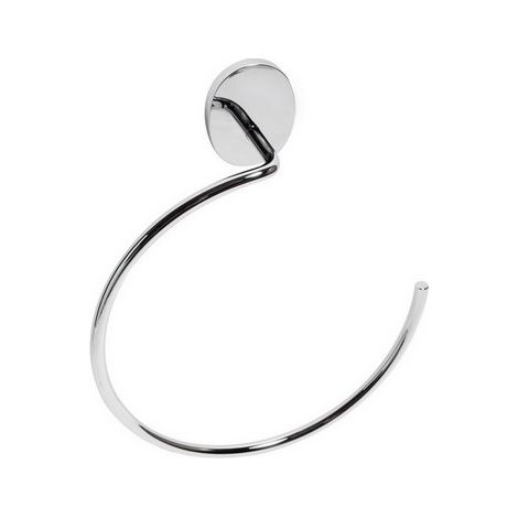 PORTA ASCIUGAMANI AD ANELLO MOD. BIRD Cromo cm 20 x h.23,7 x 5,5 METAF
