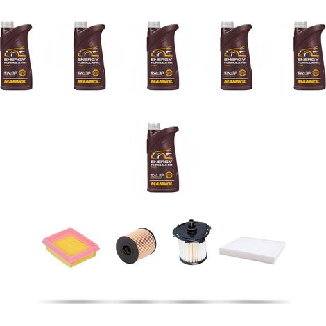 Kit tagliando 4 FILTRI e 6L OLIO compatibile con Ford Transit 2007 2.2 TDCi Econetic 74kw dal 2011 (1/5)