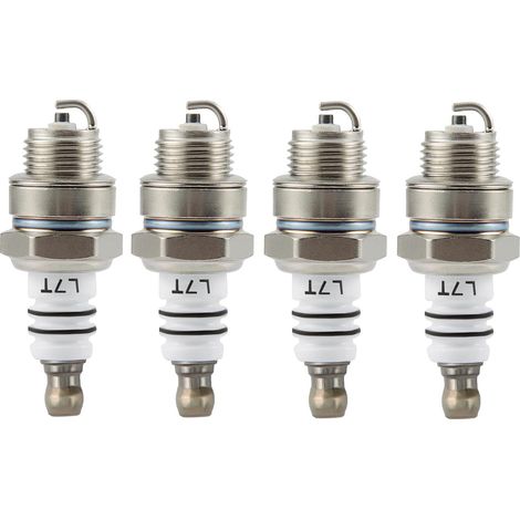 Set di 4 candele di accensione L7T di ricambio per motore a 2 tempi 33cc 43cc 47cc 49cc ATV ciclomotore scooter Super Pocket Motor Pocket Bike (1/5)