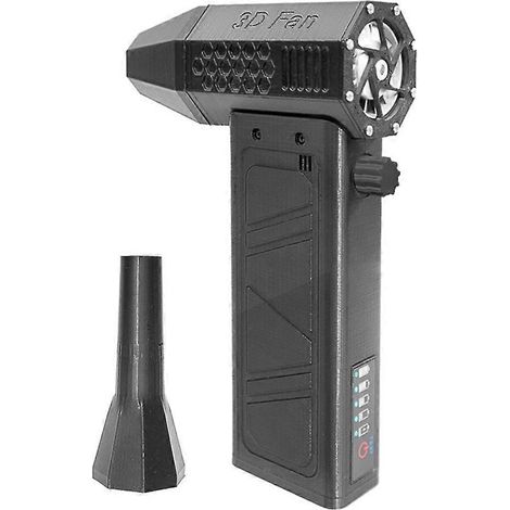 Turbo Souffleur Jet 140000 RPM, Ventilateur Puissant avec Affichage, Nettoyage Rapide, Noir (1/5)