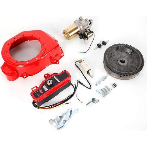 Kit de démarrage électrique pour volant d'inertie - Pour Honda GX160/200 5,5/6,5 CV - Moteurs et générateurs avec boîte de commutation à clé (1/5)