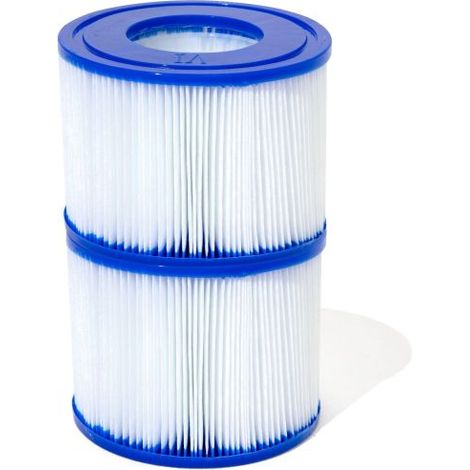 Bestway Lot de 2 cartouches filtration Lay-Z-Spa type VI