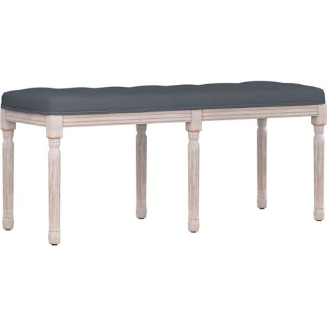 Panca panca 110 x 40 x 49 cm velluto grigio scuro 020010662