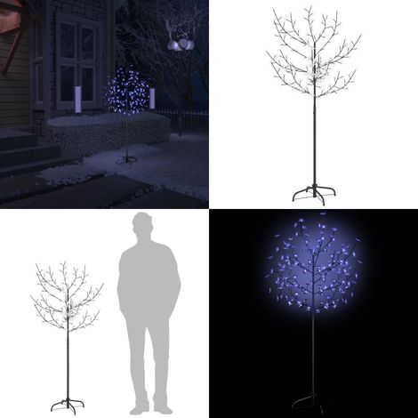 Weihnachtsbaum 120 LEDs Blaues Licht Kirschblüten 150 cm - Künstlicher Weihnachtsbaum -  Künstliche Weihnachtsbäume - Home & Living