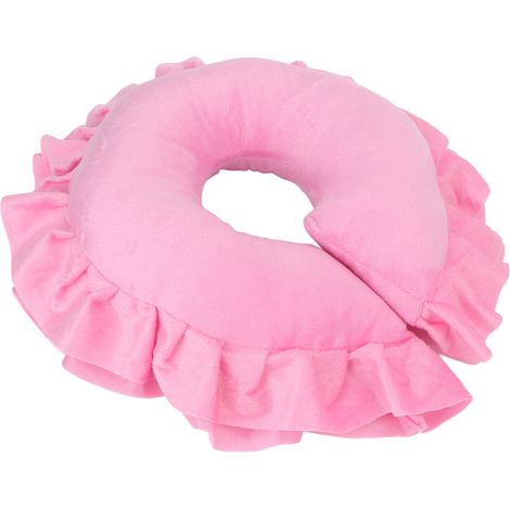 Coussin de soutien cervical en forme de U, oreiller de table et de lit moelleux pour massage en salon de beauté et spa (rose) (1/5)