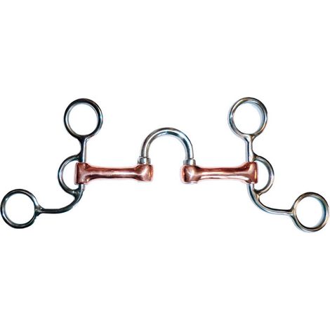 Morso correction con aste corte da 11,5 cm in acciaio inox e cannone in rame
