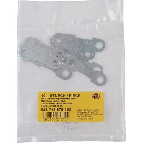 Fusible L谩mina 150A longitud 42 mm paquete 10 unidades'Hella HELLA 8JS713575162