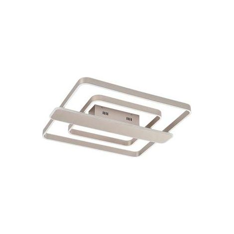 [GEBRAUCHT] Lucande Linetti Led Deckenlampe Deckenlampe Deckenleuchte Led Eckig Nickel 70cm B-Ware