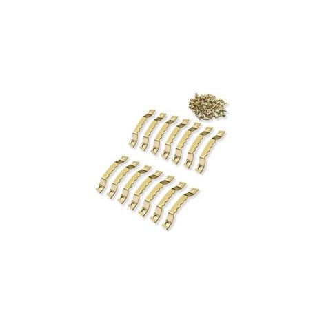 Lot de 100+200 vis inclus Photo crochet en metal dorée solide et durable-crochet pour cadre/photo/toile/peinture/horloge/diplôme. (1/4)