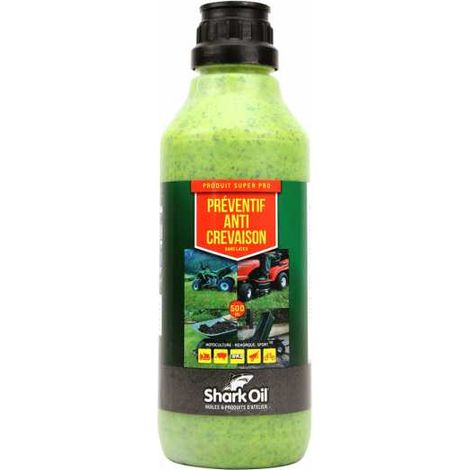 Préventif anti crevaison roue tondeuse Shark Oil OKO super pro 500 ml