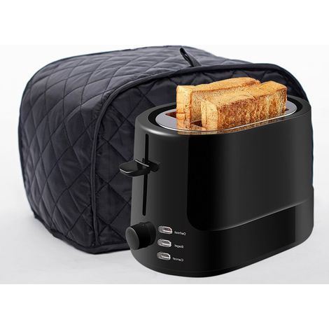 Housse de grille-pain noire, housse pour petit appareil électroménager (S 11,588 pouces) (1/4)