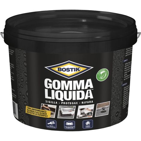 Bostik GOMMA LIQUIDA rivestimento sigillante impermeabile riparazioni 16 LT 16 LT