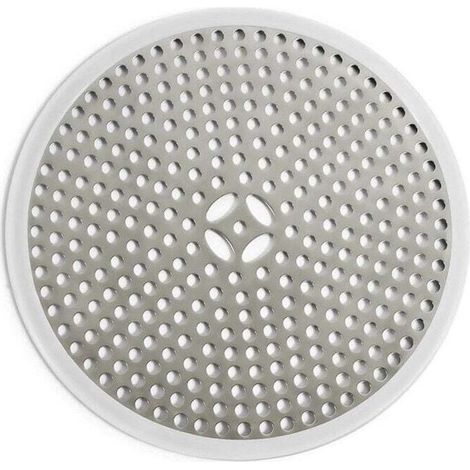 Drain de Douche, Filtre de Cheveux, Filtre pour bonde de Douche, Grille Douche Anti Cheveux, Couverture de Drain Filtre à Évier, Attrape-Cheveux Douche Drain -Argent