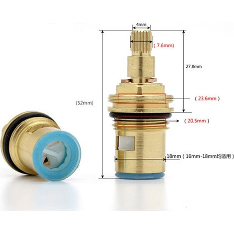 Raccords De Robinets En Céramique Et Cuivre, Robinet Mitigeur  eau A-8 (1/5)