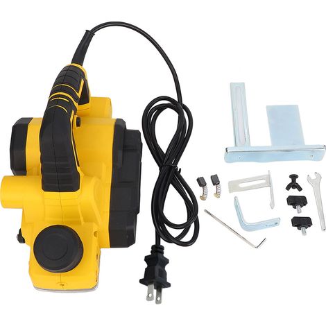 Raboteuse électrique 900W, 16000 tr/min, manuelle pour le travail du bois, rainurage et chanfreinage, prise américaine jaune (1/3)