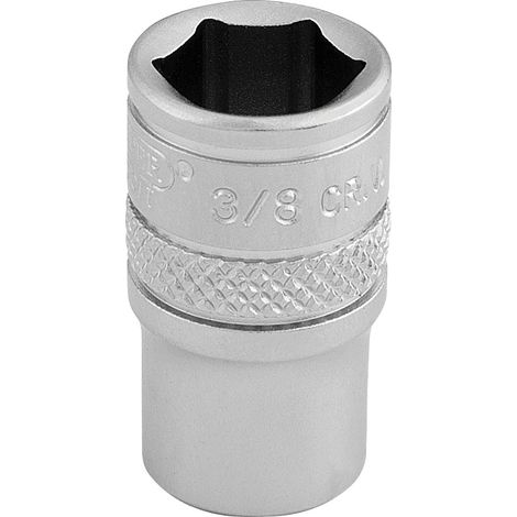 Draper Expert 16524 1/4" Square Drive 3/8" 6-Point Imperial Socket in Micro Satin Chrome