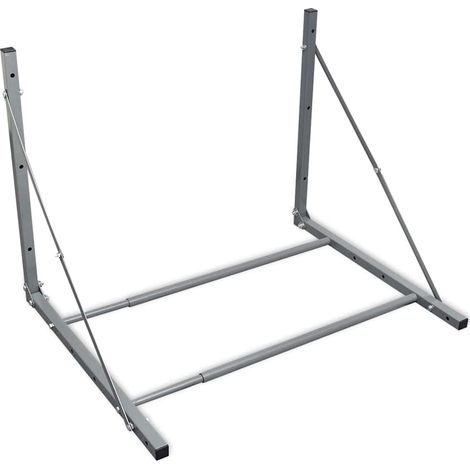 Tyre Rack Silver Steel vidaXL
