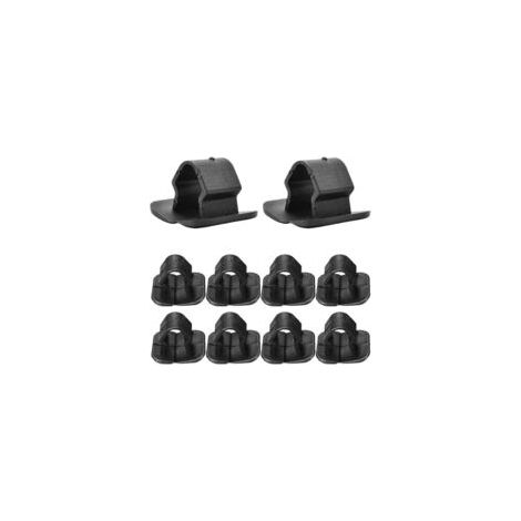 10 piezas de almohadillas aislantes para capó de coche, clips de soporte, hebillas de sujeción de plástico para capó, aislamiento térmico y acústico disponible, apto para todo tipo de coches del merca