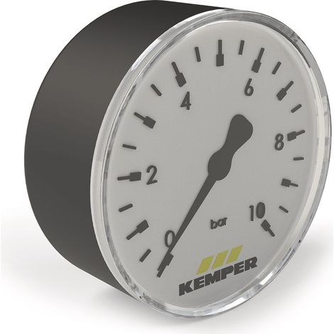 Kemper Manometer mit waagerechtem Anschluss G 1/4, Figur T5100 700 00 001, G 1/4, für Basis-Modul, T51007000000100
