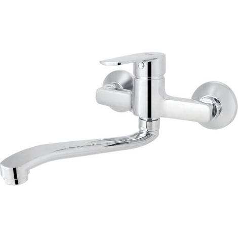 Mezclador monomando de lavabo de pared Margot (1/5)