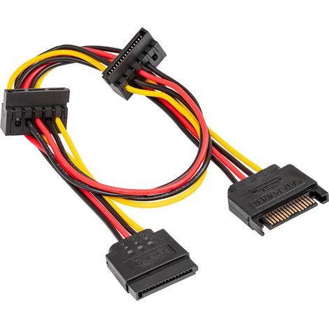 Cavo SATA - 3x SATA Adattatore di alimentazione SSD Akyga AK-CA-41 maschio - femmina 3x15cm (1/3)