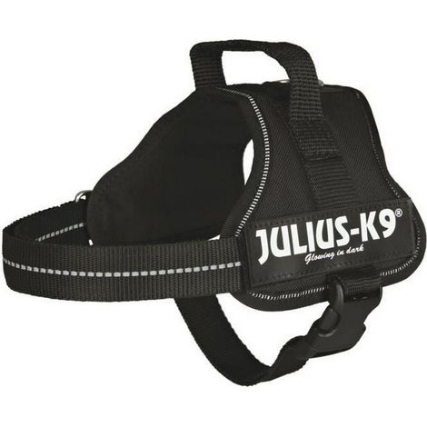 Trixie Julius-K9 Power Geschirr für Hunde Schwarz Komfort