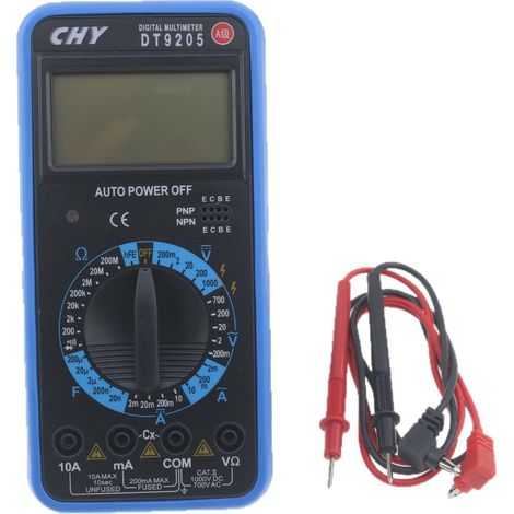 Multimètre numérique de poche portable DT9205 pour outils de réparation automobile et moto (1/5)