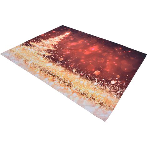 Tapisserie murale sapin de Noël pour chambre ou salon, 200 x 150 cm / 78,7 x 59,1 pouces (1/5)