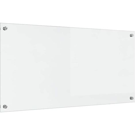 Salpicadero de cocina Transparente 100 x 50 cm vidrio templado vidaXL