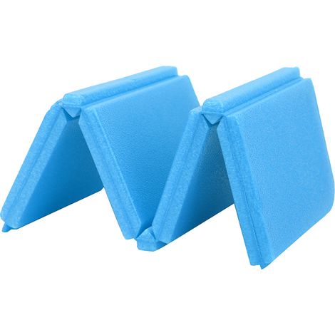 Lot de 4 coussins pliables d'extérieur en XPE biodégradable vert, portables et résistants à l'humidité, pour pique-nique et voyages (bleu). (1/5)