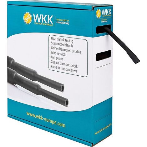 WKK Schrumpfschlauch H-2(Z) Box - Innen-Ø 6.4/3.2 schwarz 5m