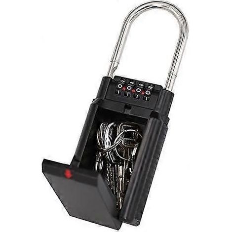 Coffre-fort à clés, boîte à clés codées, coffre-fort à combinaison, rangement sécurisé pour clés d'accès sélectionnées (1/5)