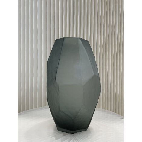 Grand Vase Décoratif d'Intérieur pour Fleurs et Plantes Stone Smoke Modèle v14718-330smoke - PANGIVO (1/5)