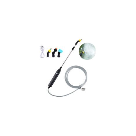 Pulvérisateur électrique 2400 mAh – Longueur télescopique 21-59 cm – Tuyau 5m avec 3 buses pour arrosage, désherbage et lavage (1/5)
