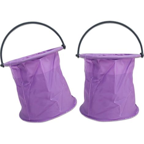 Seau Pliable pour Lavage de Stylos en PVC Léger Design Coloré, 2 Pièces, pour Artistes Aquarellistes et Peinture à l'eau (1/5)