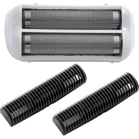 Grille et lames de rechange pour rasoir 17150 17200 Argent--