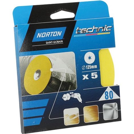 NORTON - Disque OBLONG 125x12 grain 80