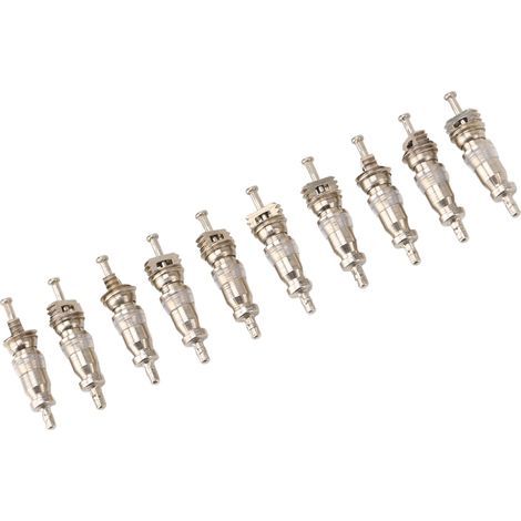 100 noyaux de tige de soupape haute pression en alliage d'aluminium et de cuivre pour climatiseur automobile, compatibles avec la série R12 (1/5)