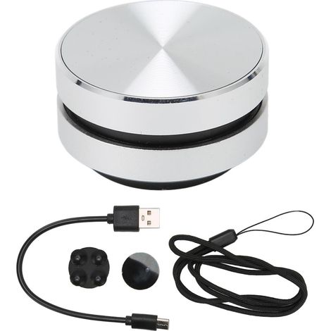 Haut-parleur Bluetooth à Conduction Osseuse, Mini Enceinte Portable Magnétique pour Intérieur et Extérieur, Argent (1/5)
