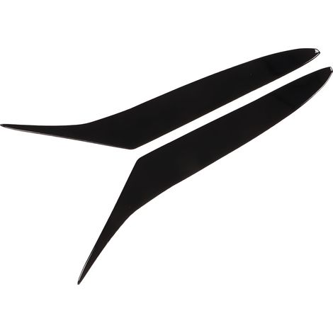 2x Garnitures de Feux Avant Sourcils Noir Brillant Plastique Souple Compatible Mazda RX-8 2004-2008 (1/5)