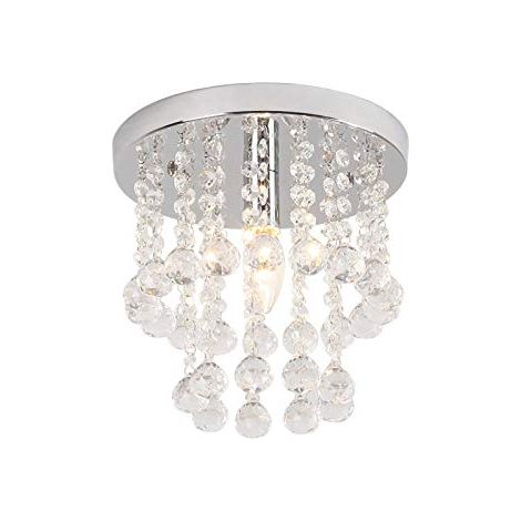 Moderne LED Kristall Deckenleuchte 20cm für Wohnzimmer, Schlafzimmer, Flur, Küche