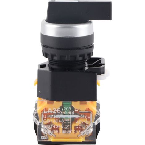 3-Positionen-Drehschalter mit 22 mm langem Griff, automatische Rückstellung LA38-20BX33 (1/5)