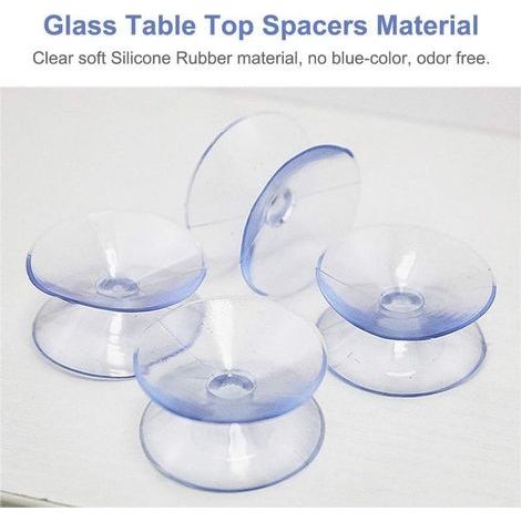Ventouses double face, 10 ventouses pour empêcher le dessus de la table en verre de glisser, miroir multifonction double face antidérapant (taille : 35 mm) (1/5)