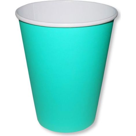 Pappbecher 240 ml türkis 50 Stück SUP