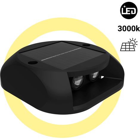 Luce LED solare da esterno - 3000K - 2 LED - 15lm - IP65 - Bianco Caldo (1/5)