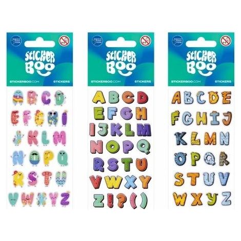 Adesivi con lettere BOO miste