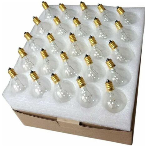 Ampoule filament décorative G40 E12 7W IP44 étanche – Lumière blanche chaude pour éclairage extérieur – Lot de 25 ampoules - cour-7 (1/5)