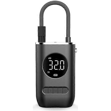 Mini pompe à air électrique portable avec compresseur d'air numérique intelligent sans fil et détection de la pression des pneus, compatible avec les voitures, les vélos, les motos et les équipements (1/5)