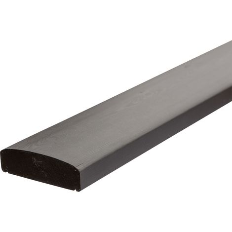 Plus Handlauf Kernholz 11,4 x 209 cm schwarz (1/2)